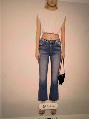 MOTHER The Outsider Cropped Flare
Color Wash Walking On Coals